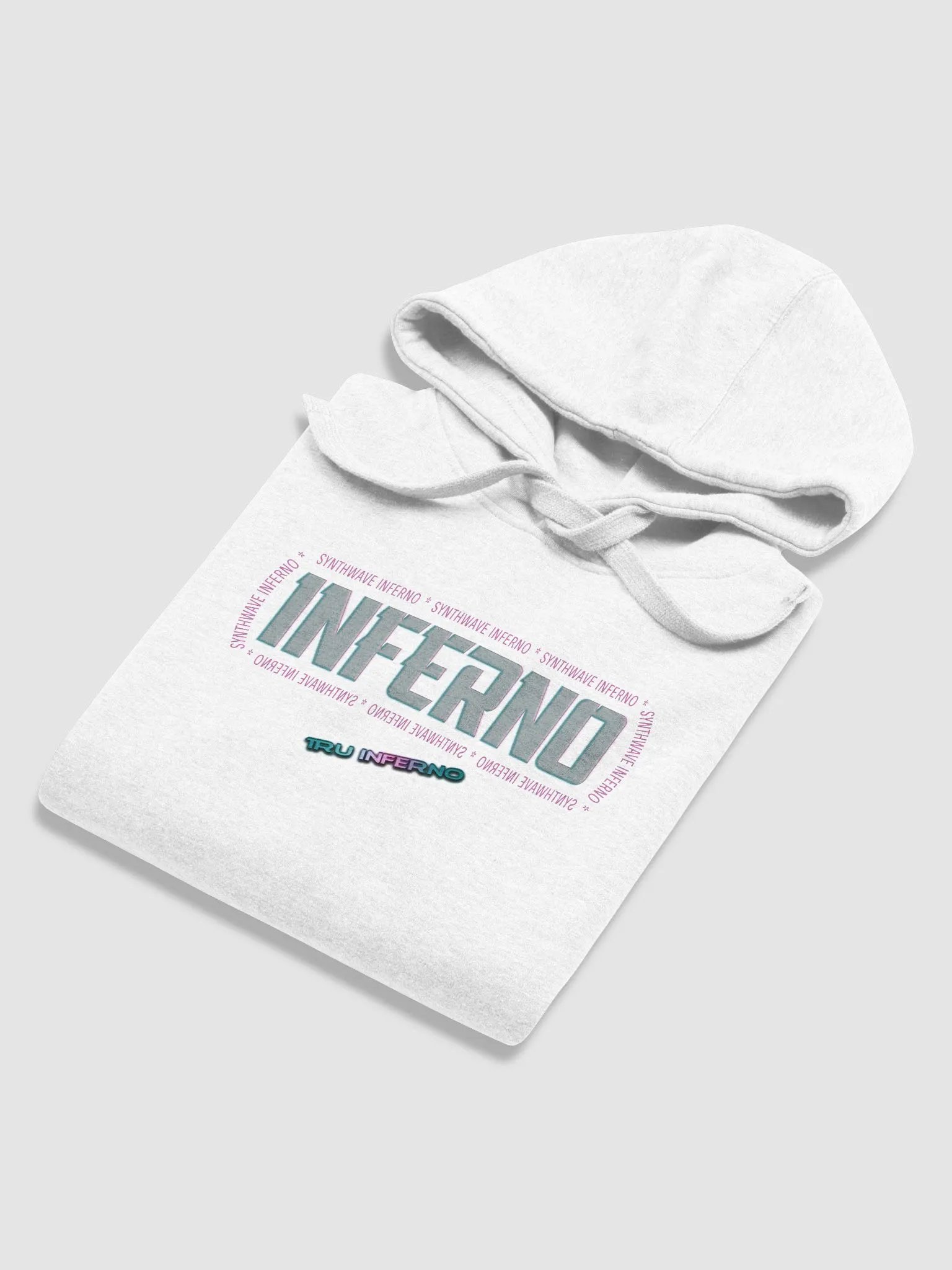 Synthwave Inferno Hoodie (White) product image (5)
