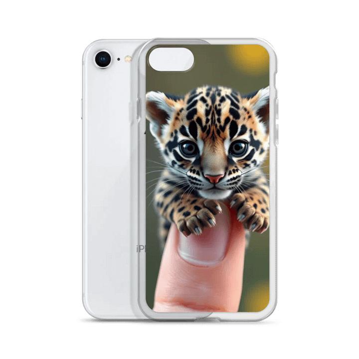 Tiny Leopard Clear iPhone Case product image (51)