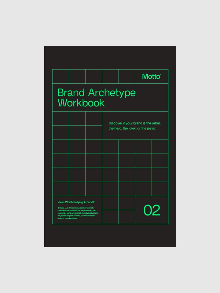 Motto® Discover Your Brand Archetype Workbook product image (1)