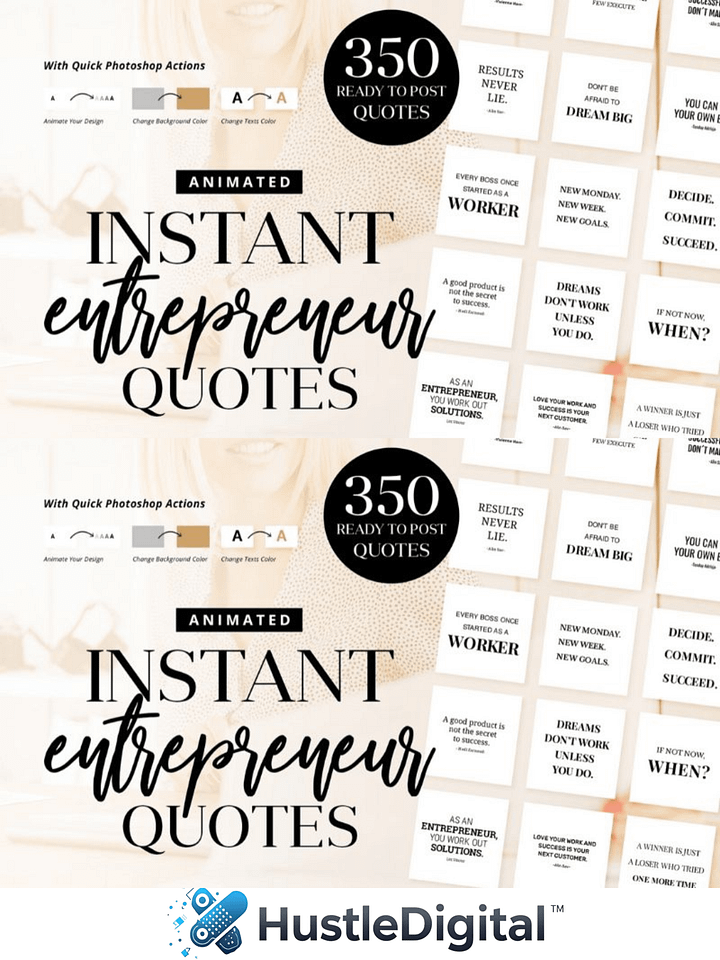 Animated Instant Entrepreneur Quotes product image (1)