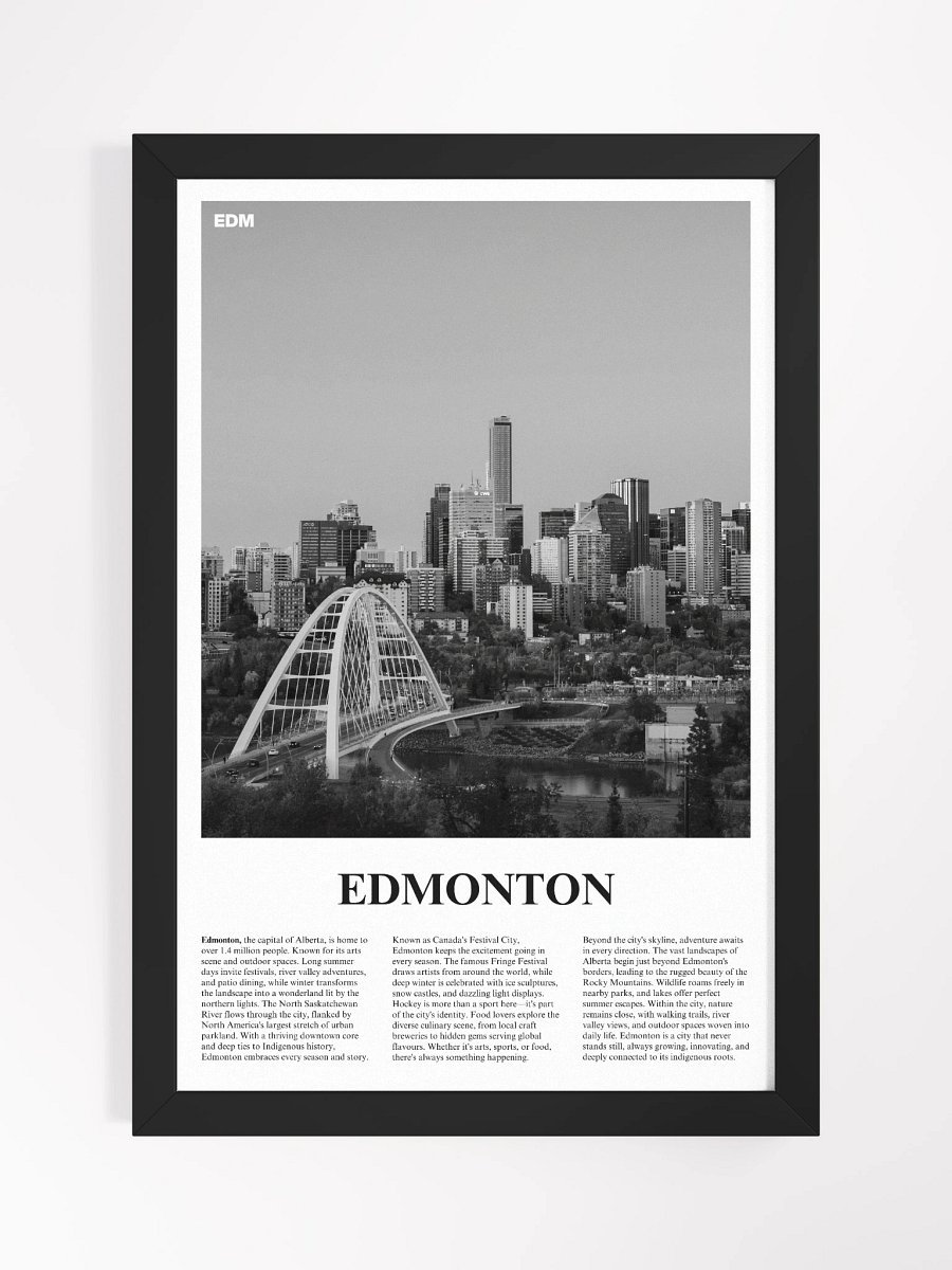 Edmonton 02 Newspaper Poster | Framed product image (5)