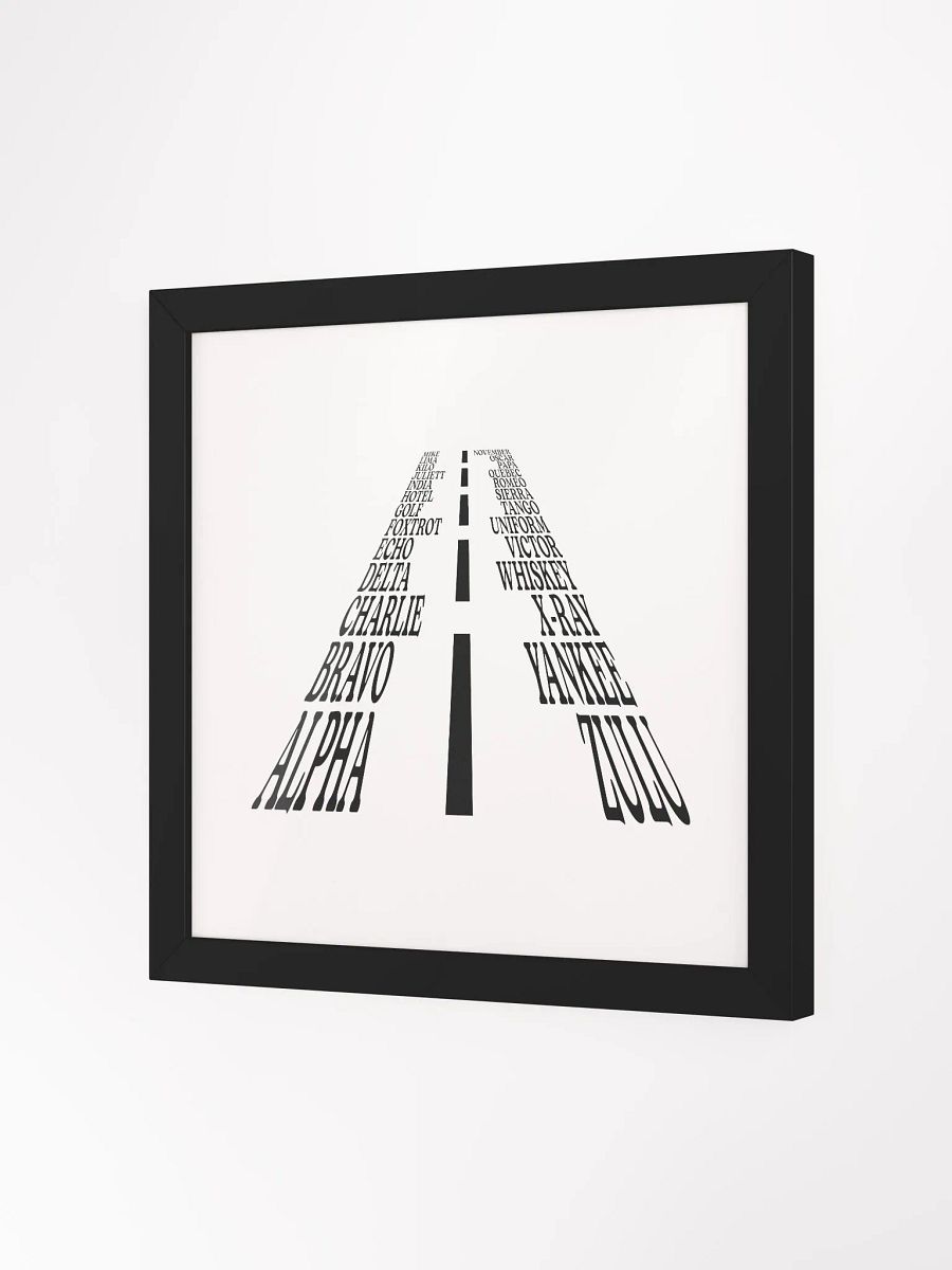 The Aviation Alphabet Runway Framed Poster product image (2)