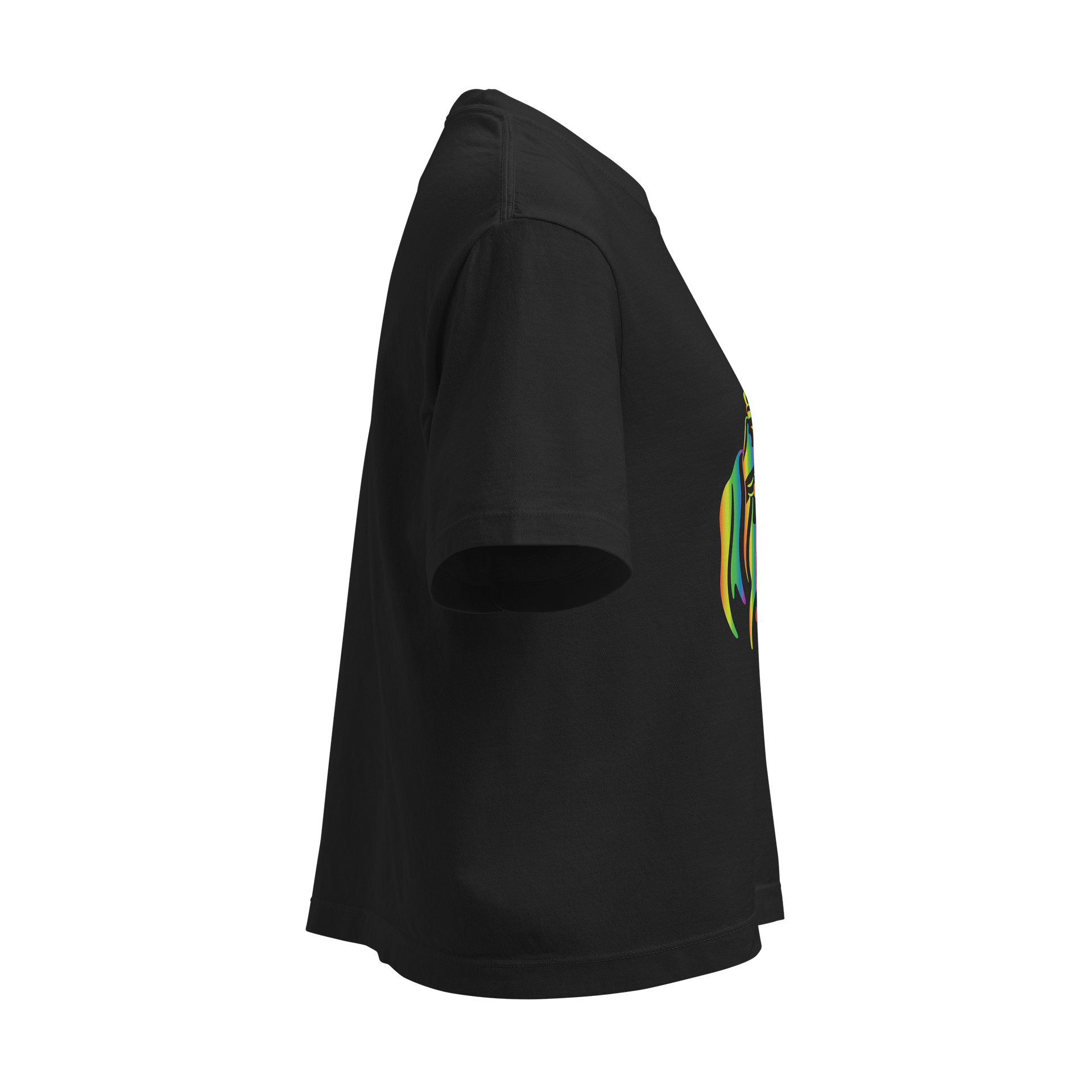 Rainbow Ghost - Ladies Crop product image (4)