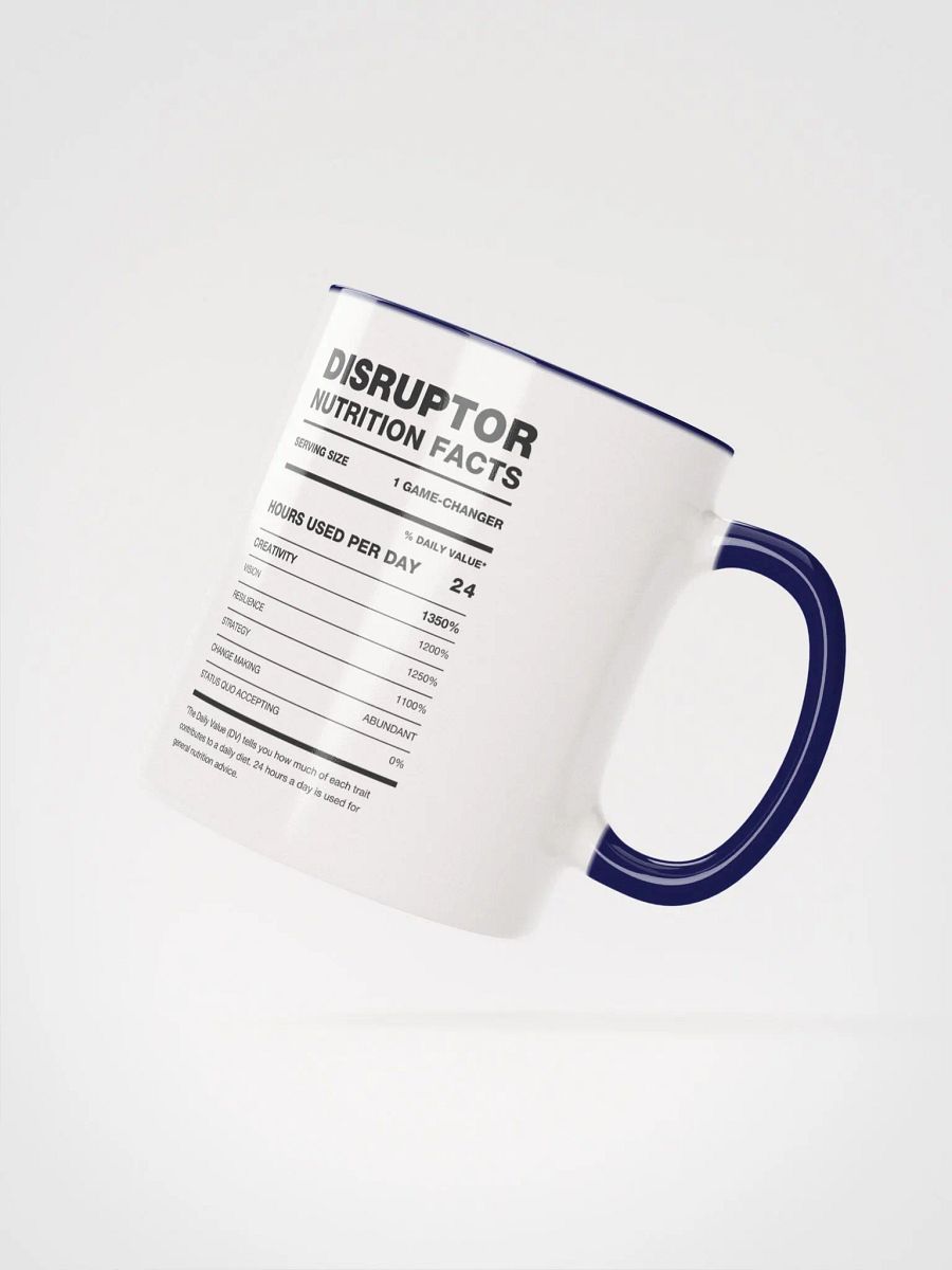 DISRUPTOR Nutrition Facts Ceramic Mug product image (3)