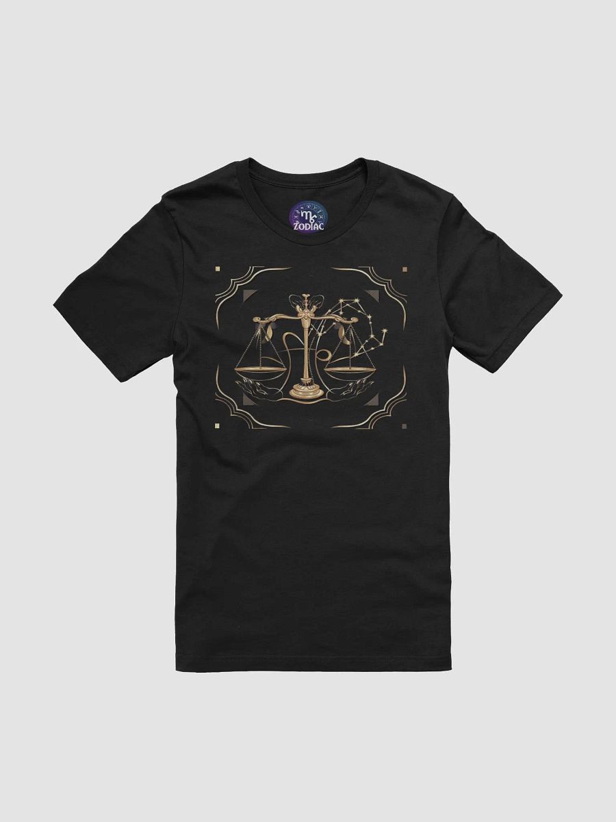 Unisex Libra Zodiac T-Shirt - Elegant Scales Design, Astrology Gift product image (3)