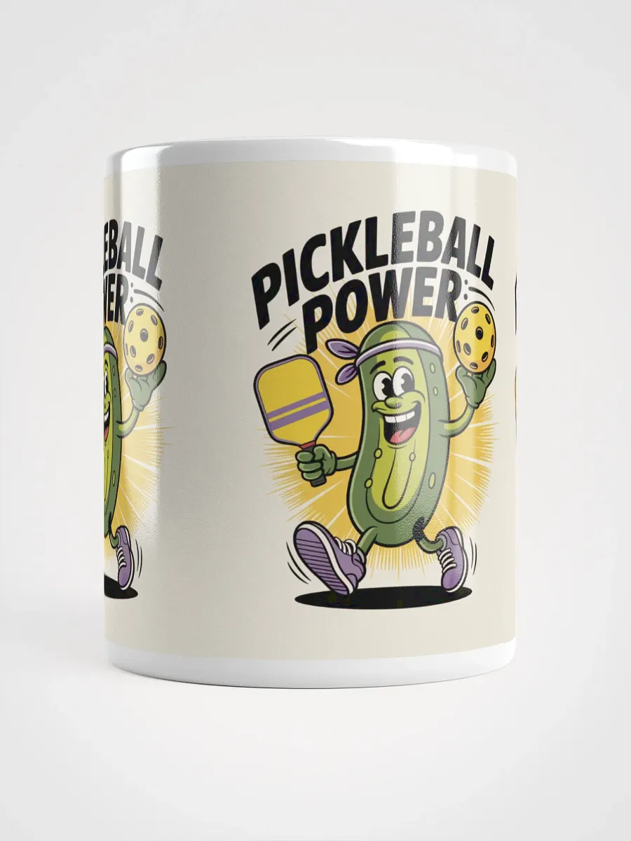 Pickleball Power Mug – Fun Pickle Character Design 11oz, 15oz, 20oz product image (14)