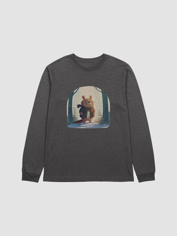 Cozy Winter Beaver Long Sleeve Tee product image (1)