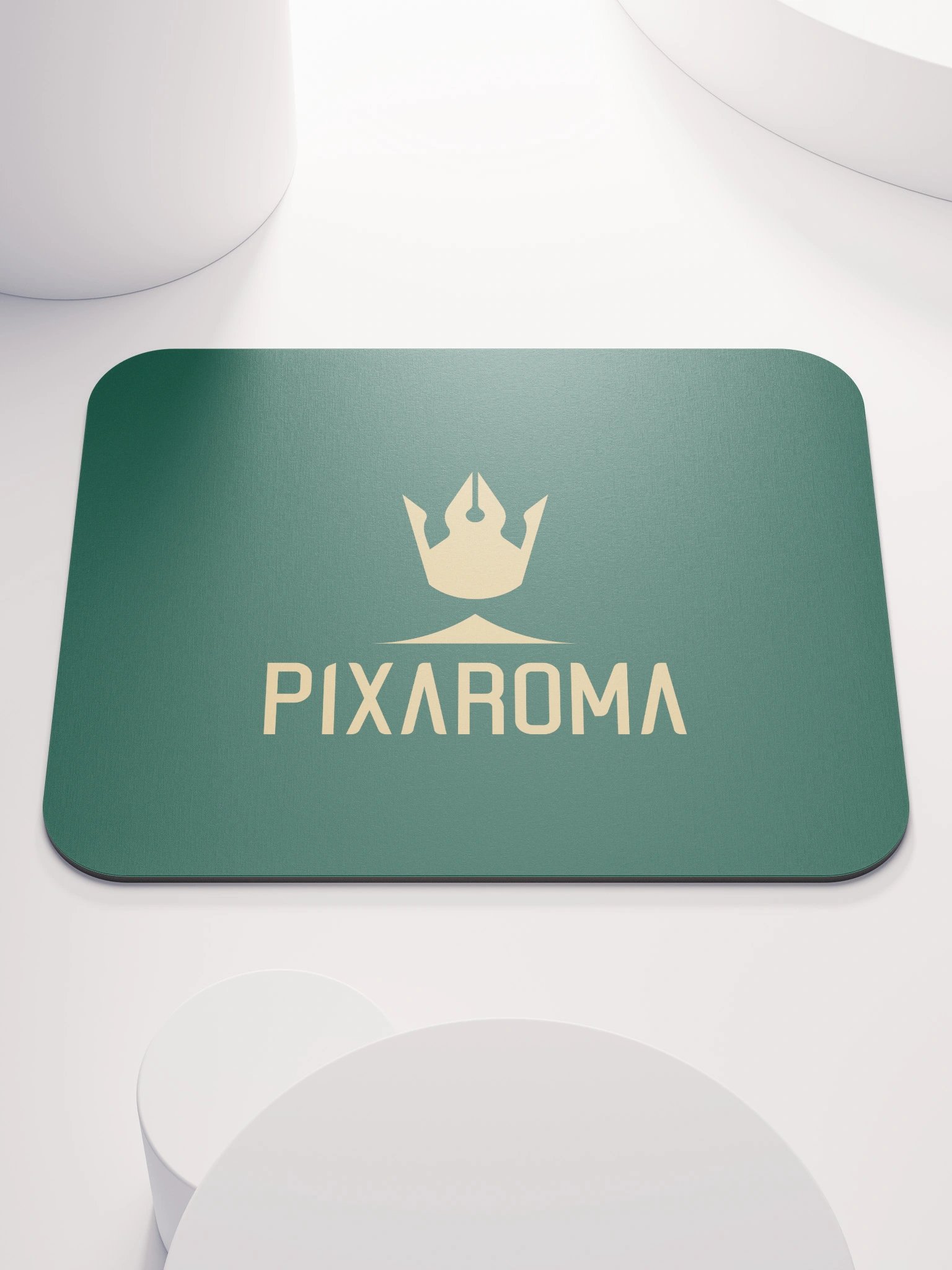 Pixaroma Gold Logo Mouse Pad (Green Edition) product image (1)
