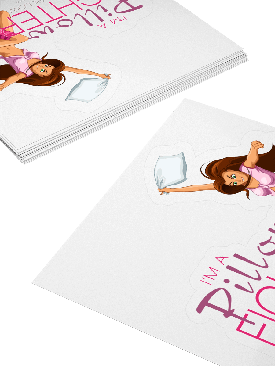 Pillow Fighter Kiss Cut Sticker product image (4)