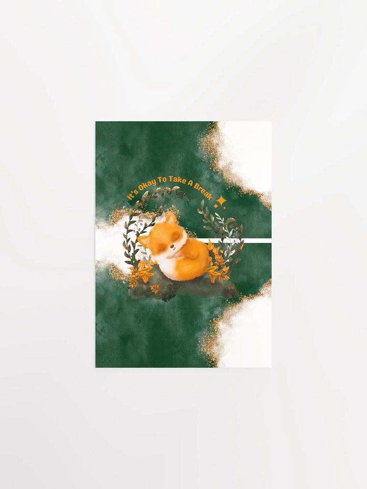 Fox Relaxation Matte Poster product image (1)