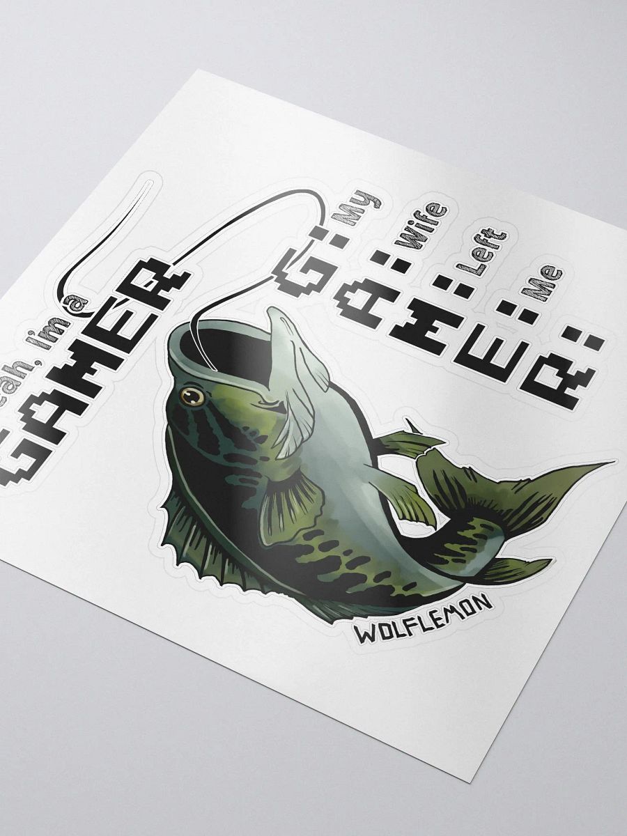 Yeah, I'm a GAMER Sticker Color product image (3)