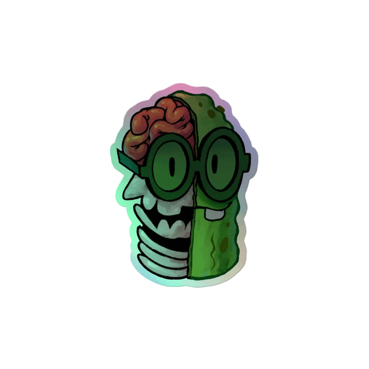 Holographic Half a Pickle Sticker product image (2)