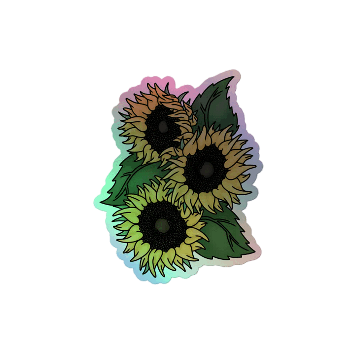 Sunflower Trio Holo Sticker product image (2)