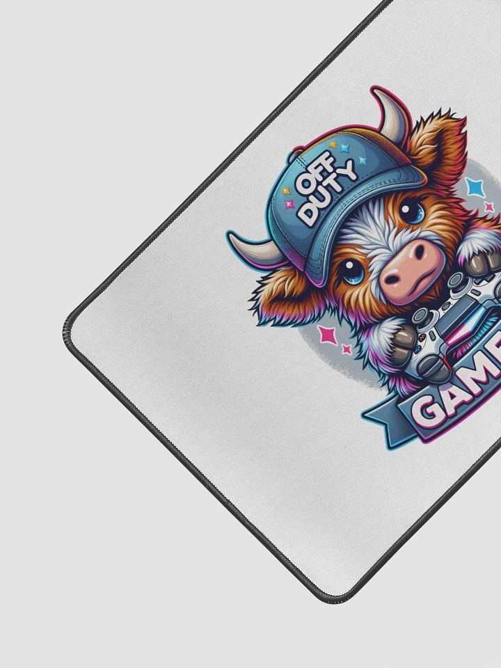 Highland Cow Game On Graphic Desk Mat product image (1)