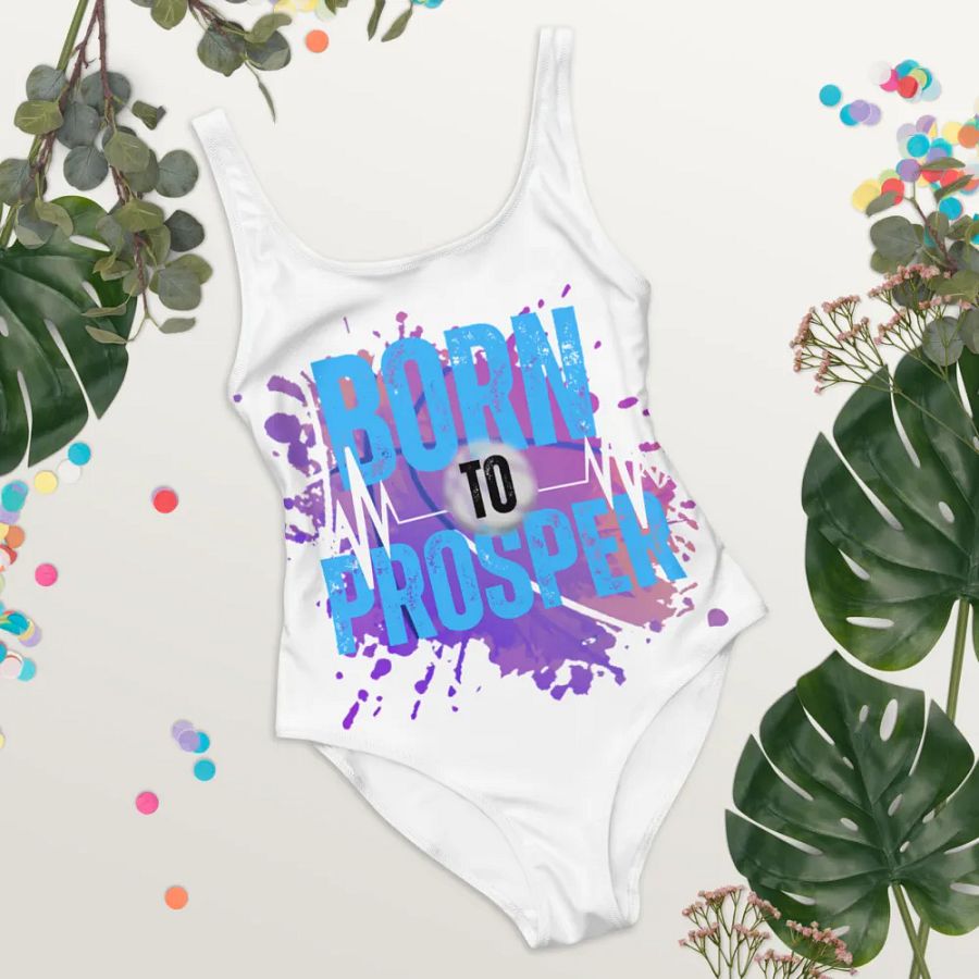 Born to Prosper Low Back All-Over Swimsuit product image (9)