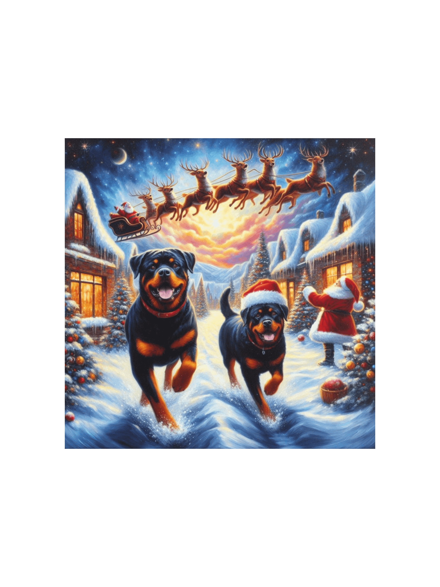 Christmas Magic Rottweiler Poster product image (3)