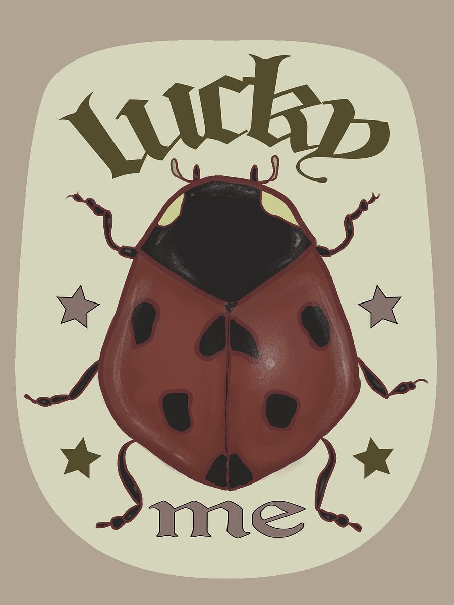 Lucky Me LadyBug - Digital Sticker product image (1)