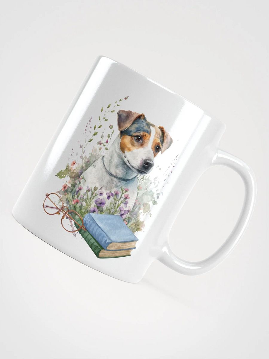 Life is better with books and my Jack Russell - ceramic dog coffee mug for a crazy Jack Russell lady product image (5)