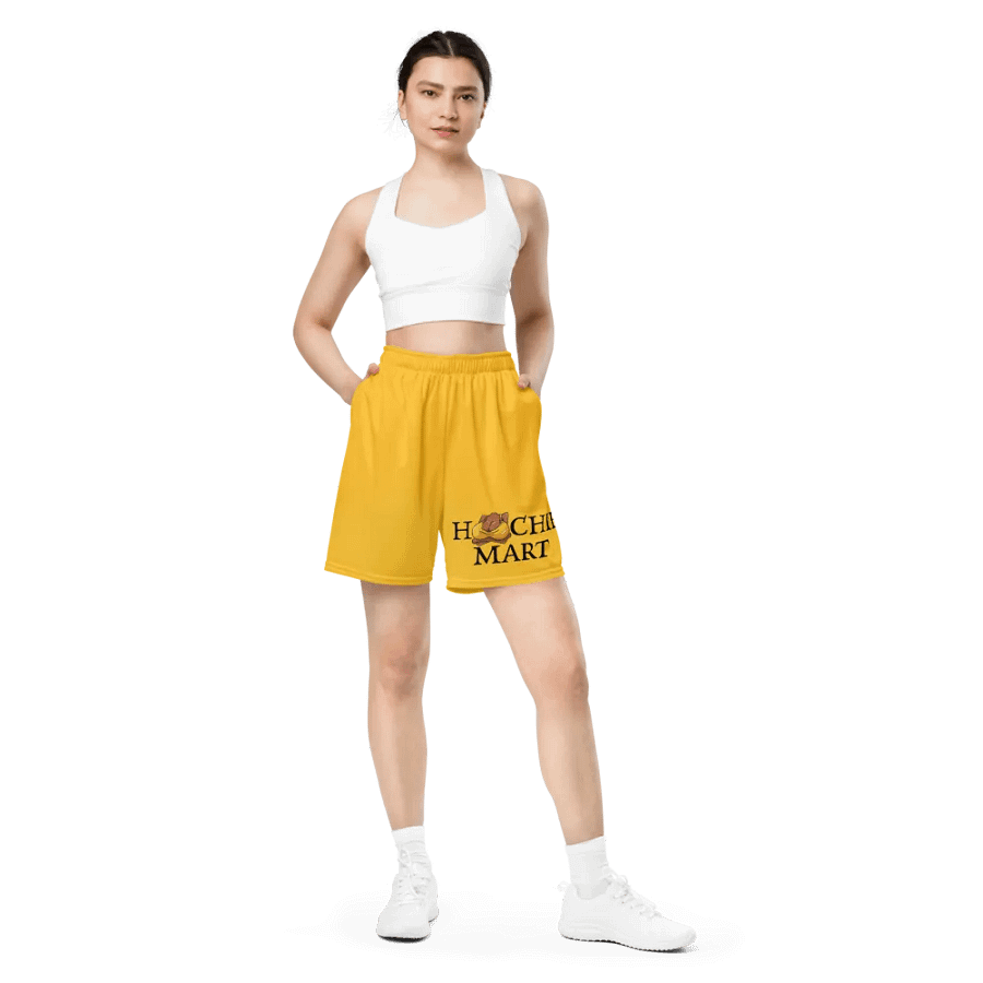 Hoochie Mart Unisex Mesh Shorts Gold product image (4)