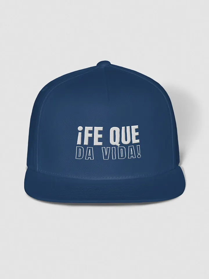 Gorra plana con cierre a presión | Fe que da vida product image (1)