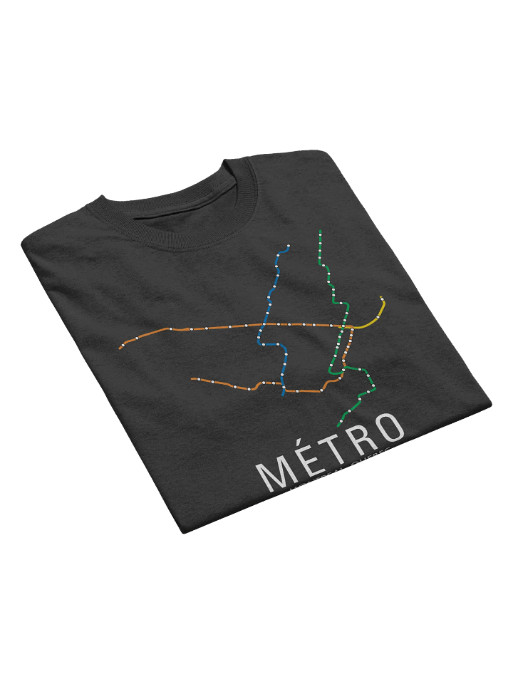 The Rail Fans Canada Map T-Shirt - Métro product image (2)