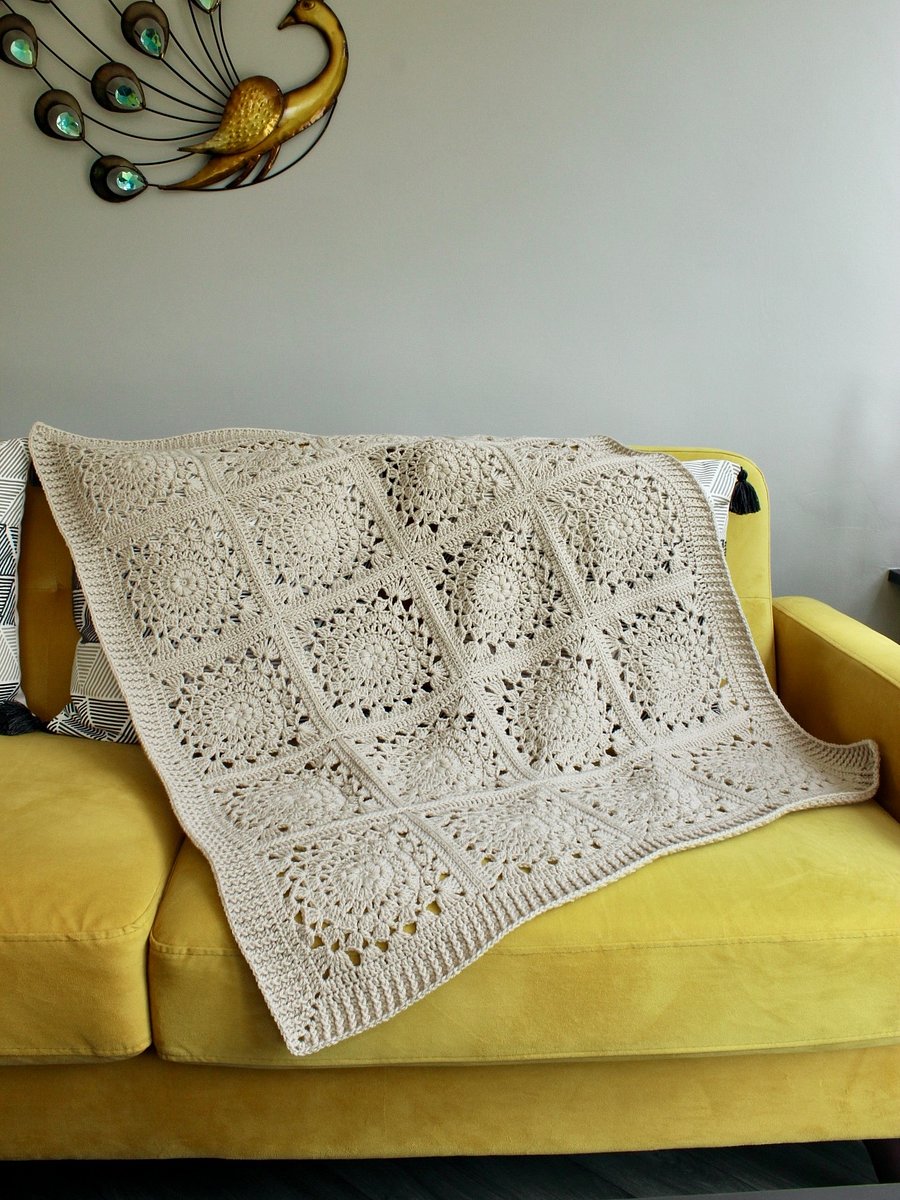 Lace Crochet Squares Blanket Pattern eBook product image (4)