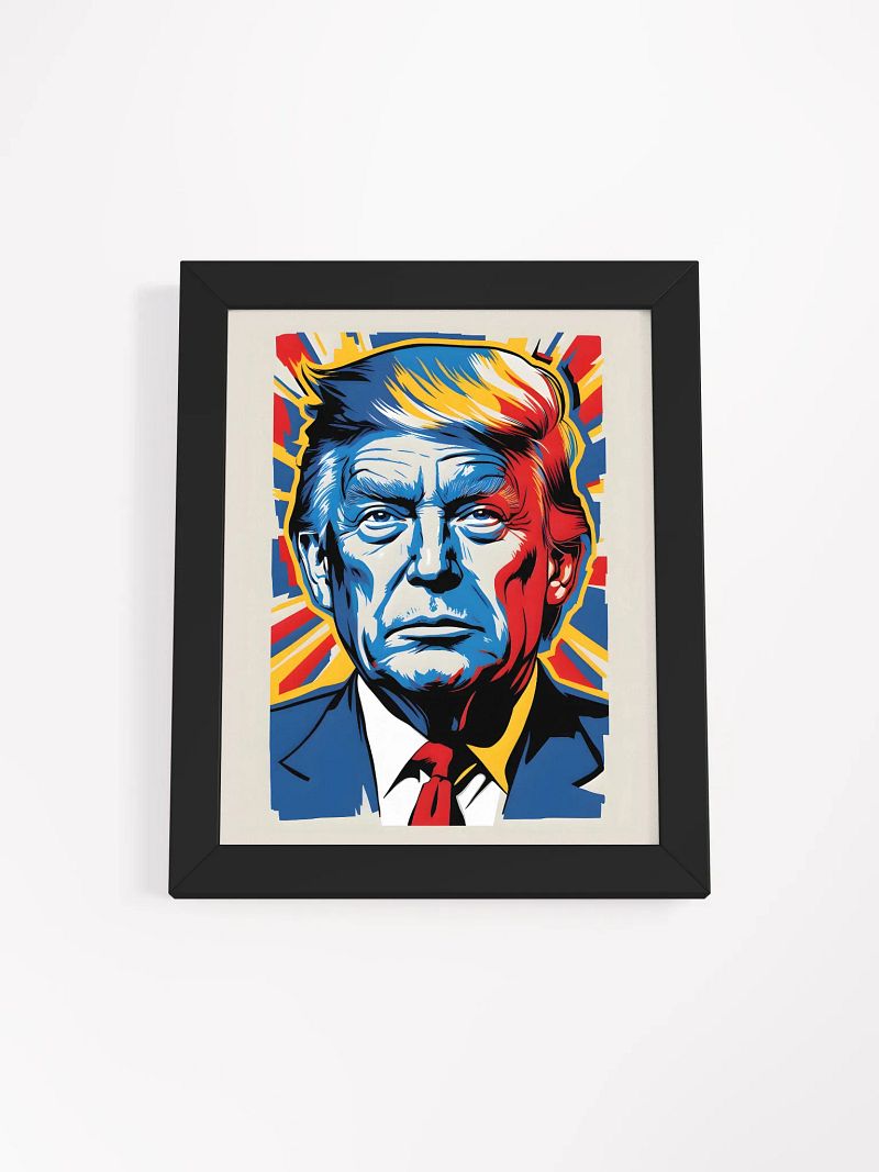 Donald Trump Pop Art Picture in Frame