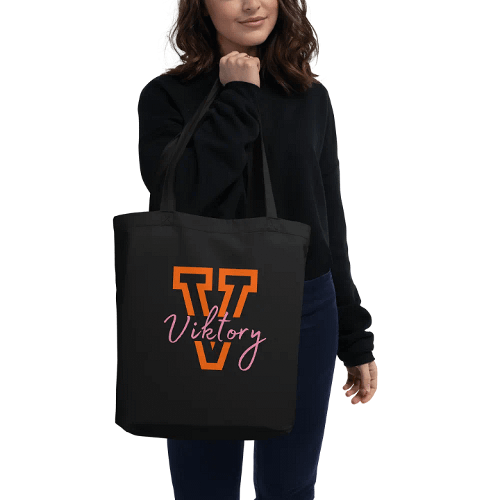 Black Tote (orange & pink logo) product image (2)
