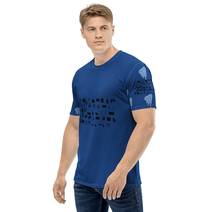 Blue Vlog Academy All-Over Print Crew Neck T-Shirt product image (3)