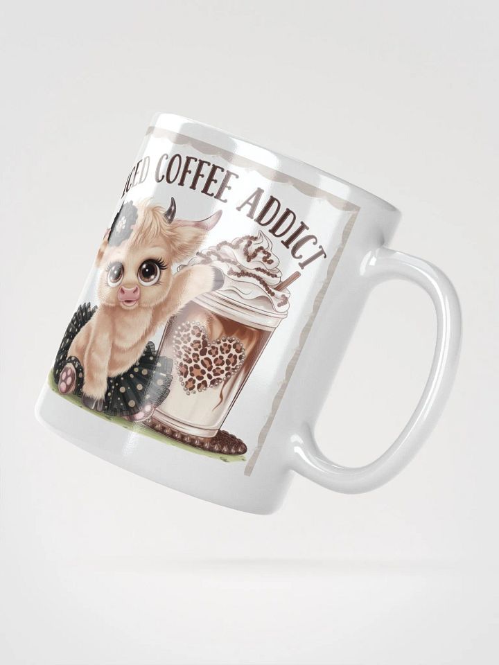 Iced Coffee Addict White Glossy Mug product image (2)
