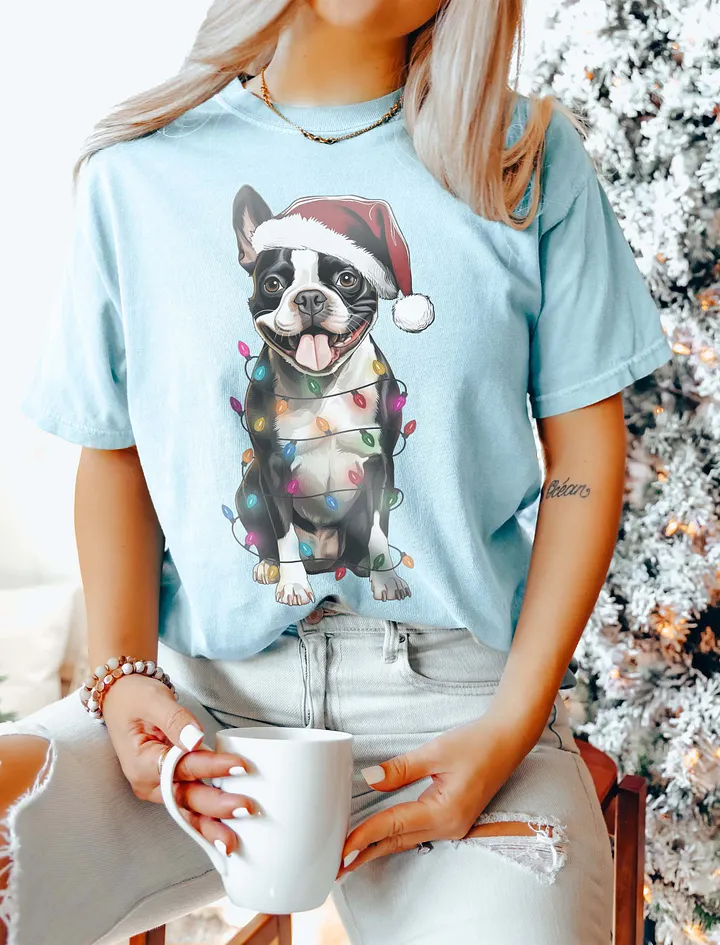 Funny Boston Terrier Christmas T-Shirt for Bostie Paw-rents product image (11)