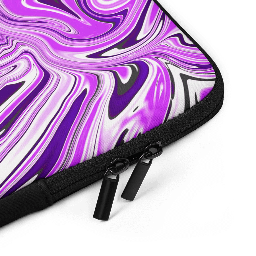 Laptop Sleeve - Purple Digital Fluid Art product image (5)