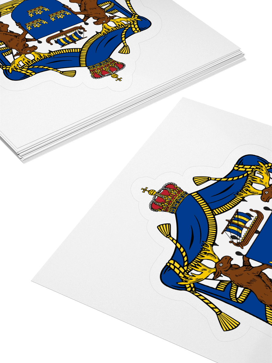 Swedish Royal Arms Kiss Cut Sticker product image (4)