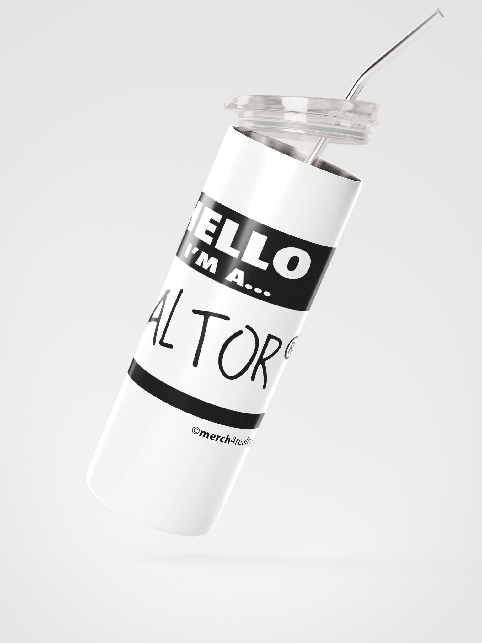 Hand-Drawn Realtor® Stainless Steel Tumbler product image (2)
