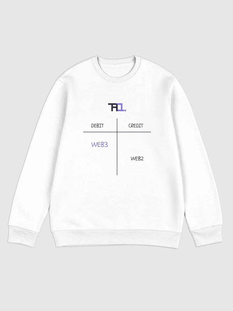 Debit Web3 | Credit Web2 Sweatshirt (Purple Edition) product image (2)