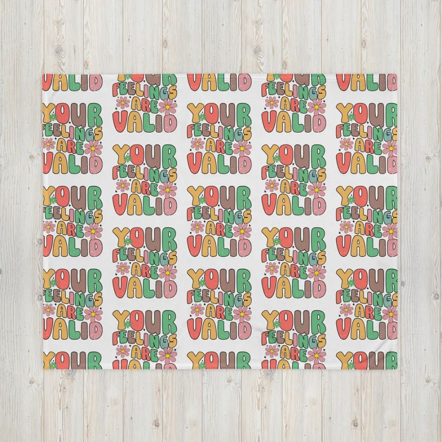 Your Feelings Are Valid Blanket product image (7)