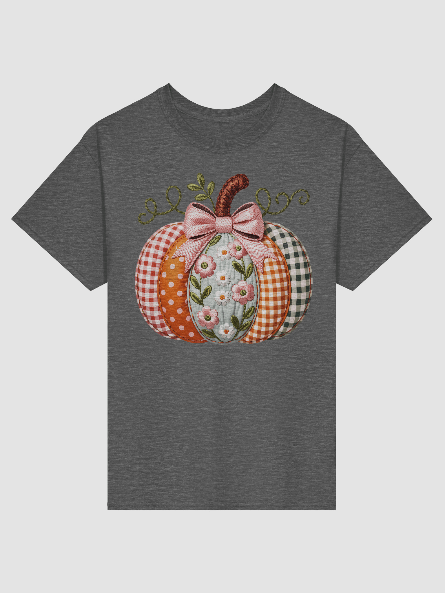 Patchwork Pumpkin Graphic T-Shirt product image (7)