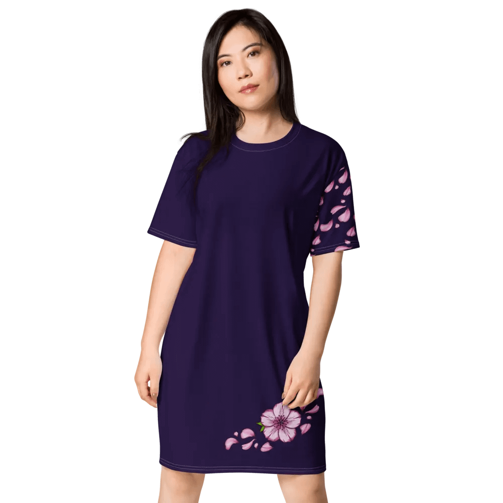"Blossomz After Midnight" T-Shirt Dress product image (6)