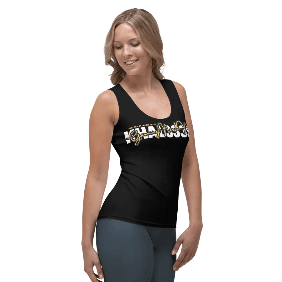 Khal333siii Brand - Gaming Nerd Mom Tank (black) product image (4)