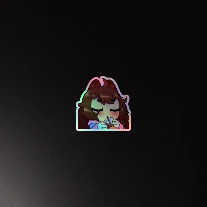 Wolfy Sip Holo Sticker product image (2)