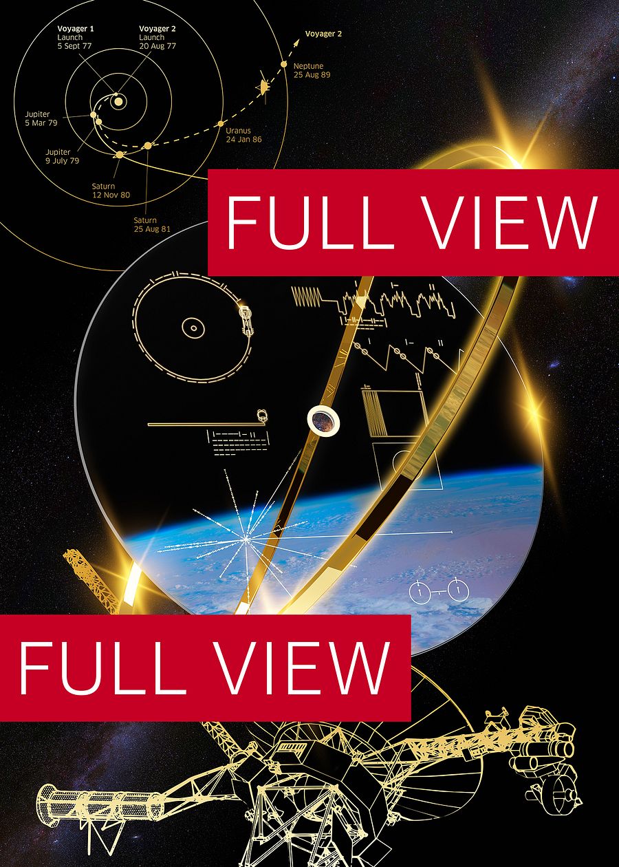 NASA Voyager 1 Golden Record — space poster, science print product image (4)