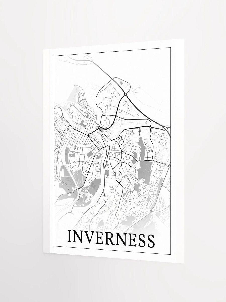 Inverness, Scotland, city map print product image (6)