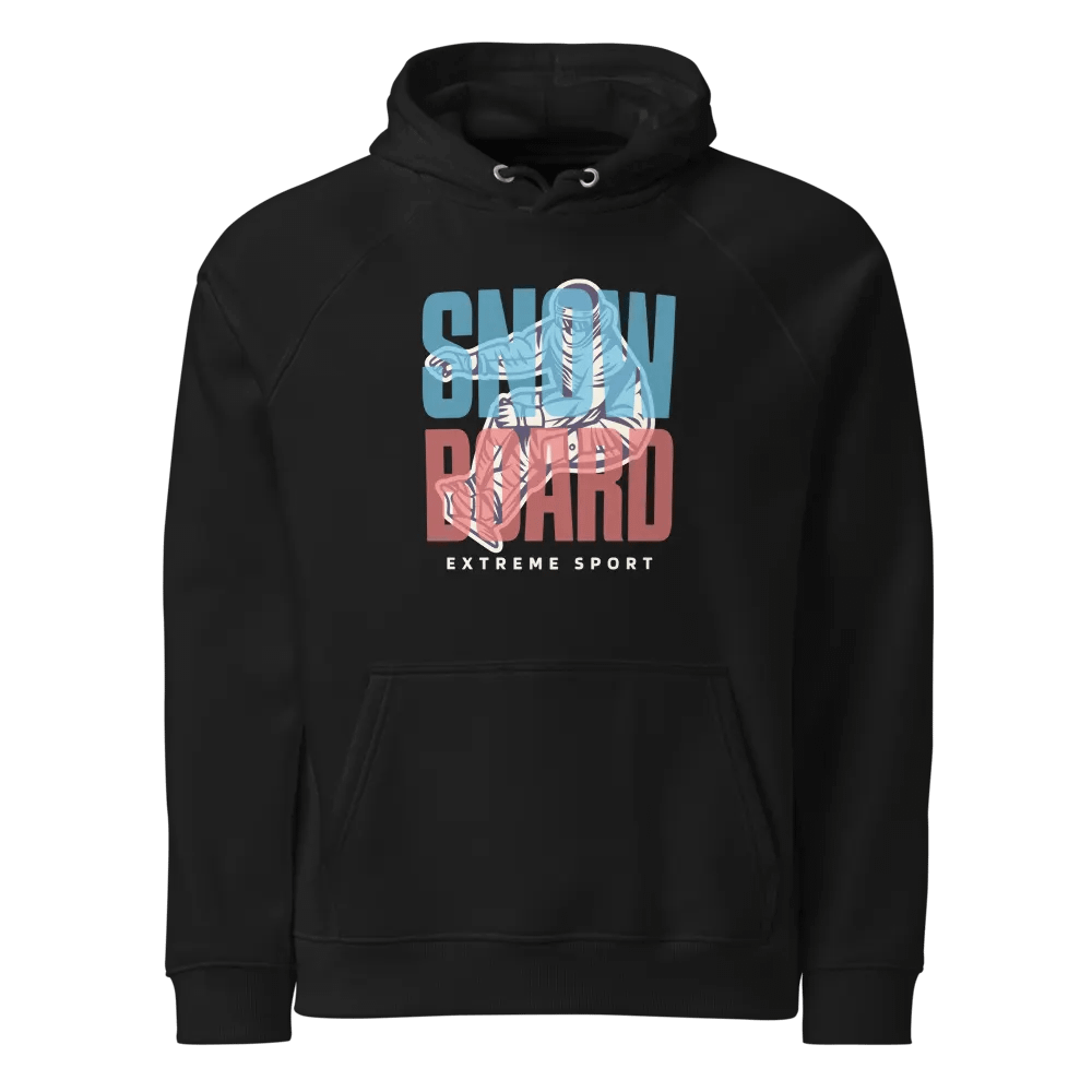 SNOWBOARD Unisex Eco Raglan Hoodie product image (1)