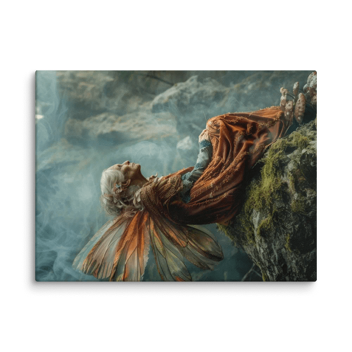 Elder fairy on a rock - Canvas product image (1)