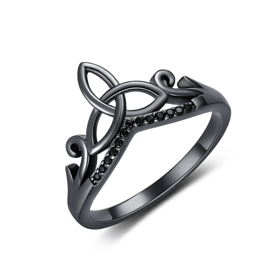 Sterling Silver Black Celtic Ring product image (1)