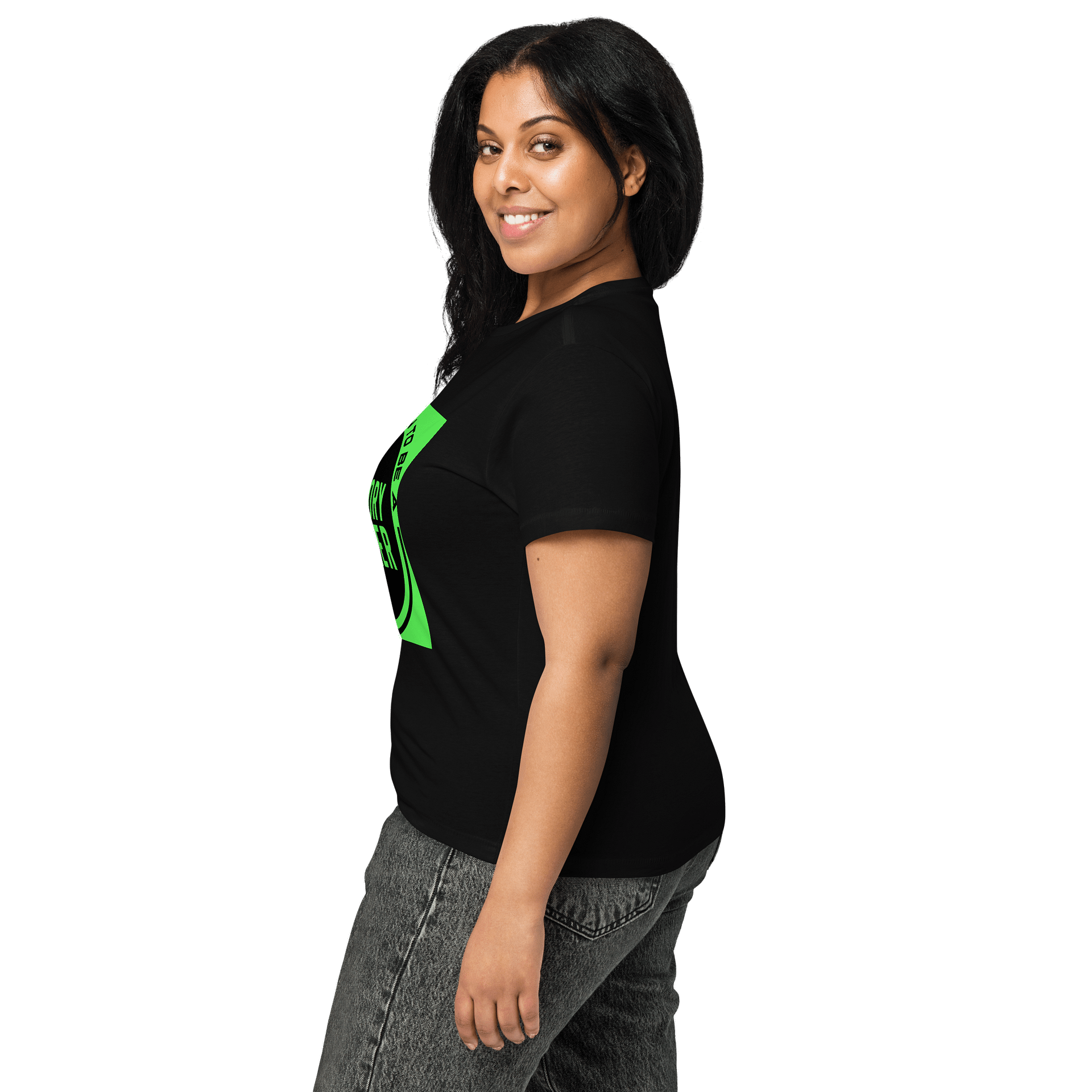 I was Born to be a History Maker High-Waisted Black Ladies Tee product image (7)