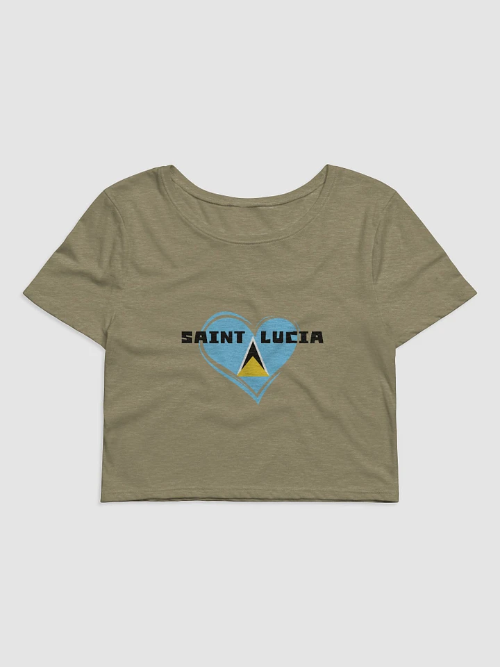 Saint Lucia Love Crop Tee product image (1)