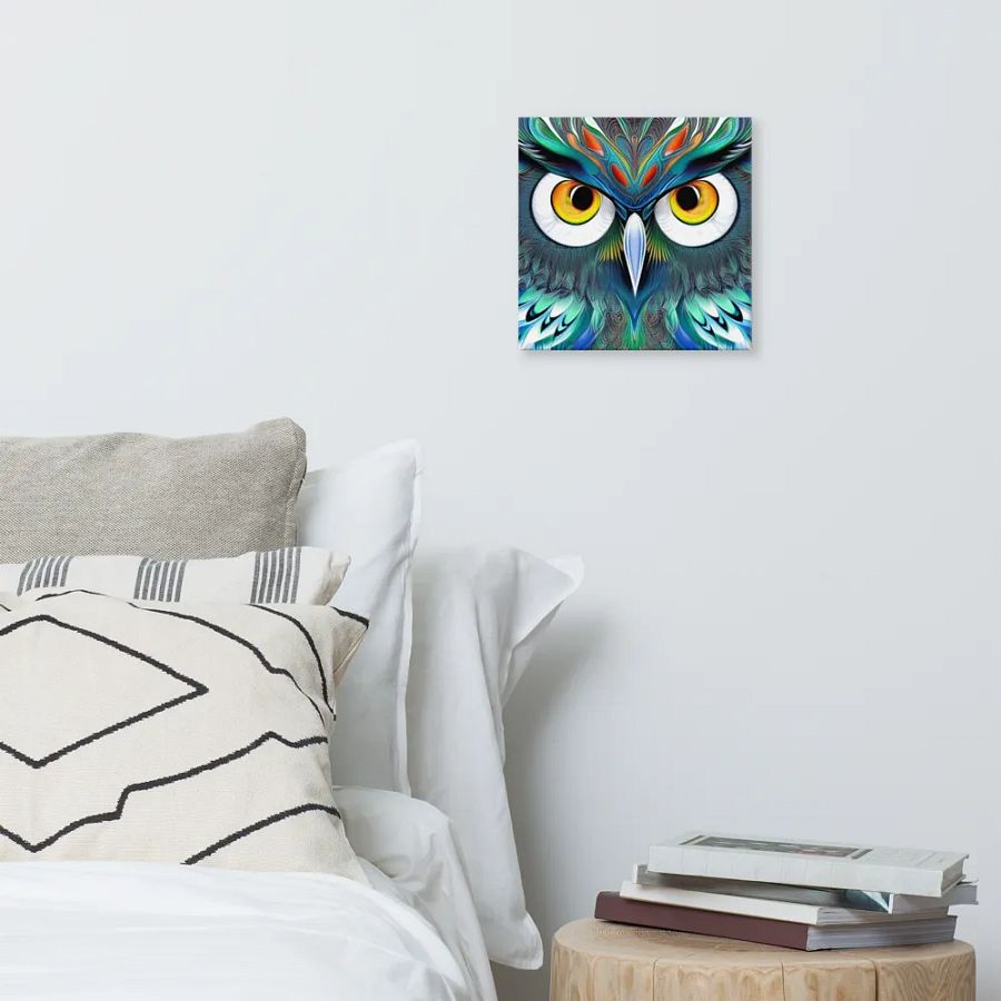 Fantasy Fractal Owl Art - v1 product image (6)