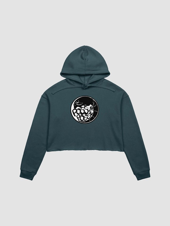 Possum Posse Crop Hoodie BLK product image (1)