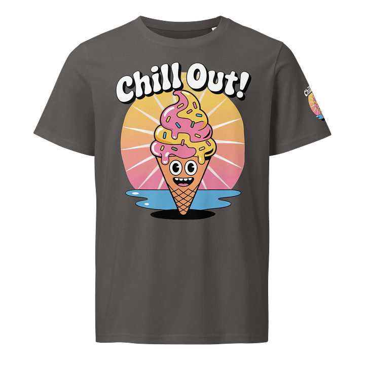Chill Out! Smiling Ice Cream Cone Unisex Tee product image (3)